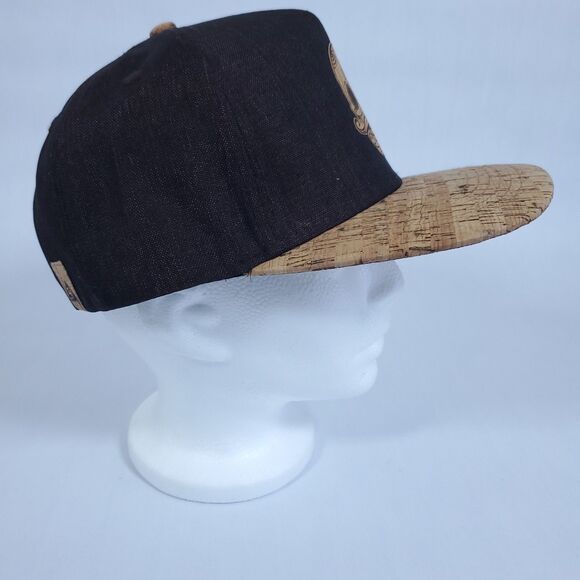 Cork Bill Trucker Hat Snapback Adjustable Cap Excellent Cond Brown - Picture 2 of 10